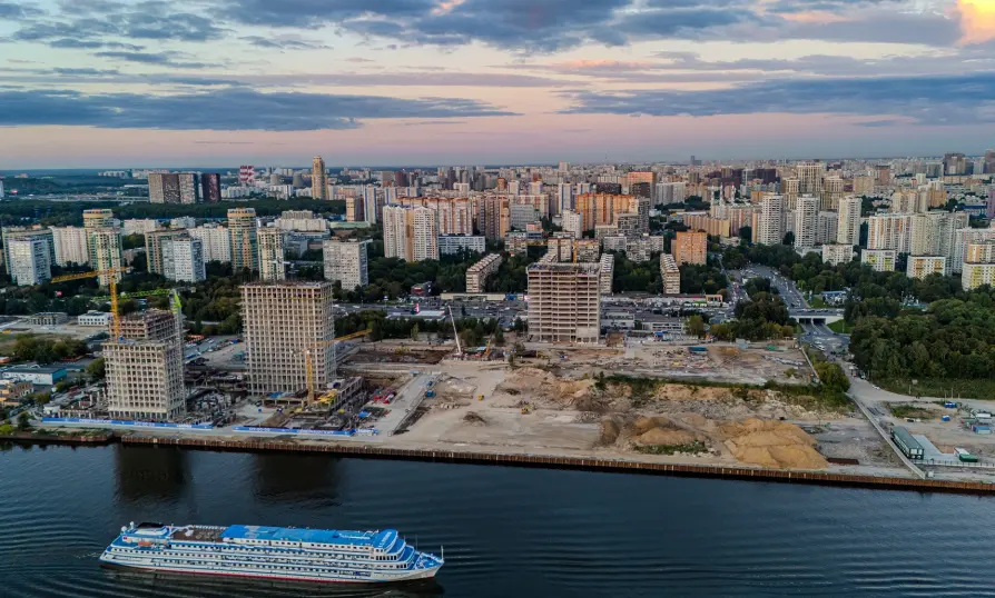 Съёмка хода строительства